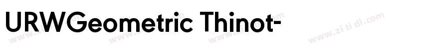 URWGeometric Thinot字体转换